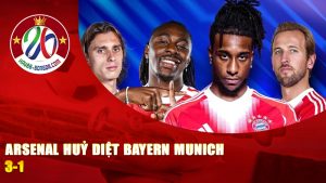 Arsenal Huỷ Diệt Bayern Munich 3-1 – Pháo Thủ Nổ Đại Bác Làm Rung Chuyển Champions League