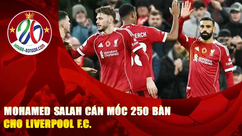 Mohamed Salah cán mốc 250 bàn cho Liverpool F.C. – Pha lập công vàng son khắc tên huyền thoại tại Anfield